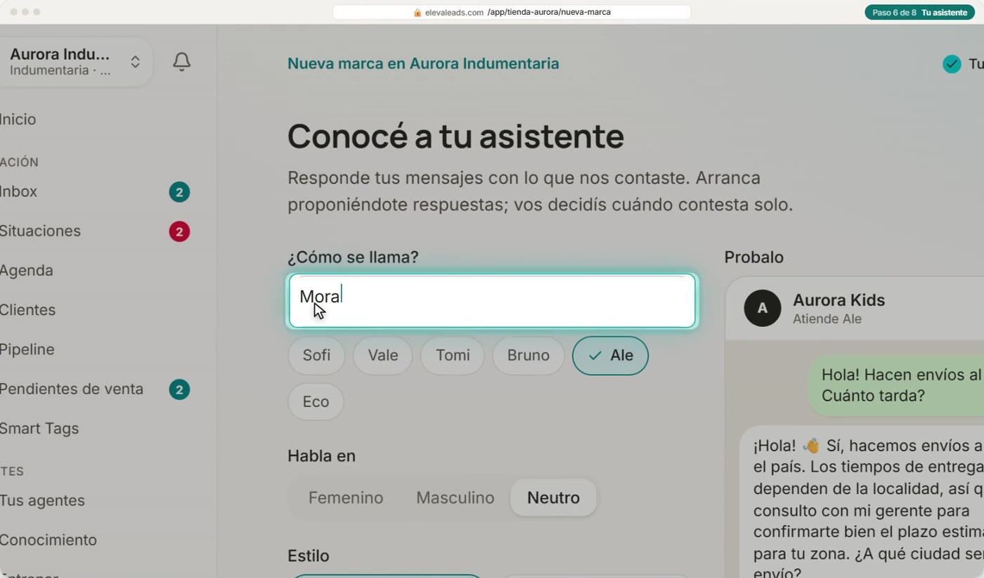 Tu asistente