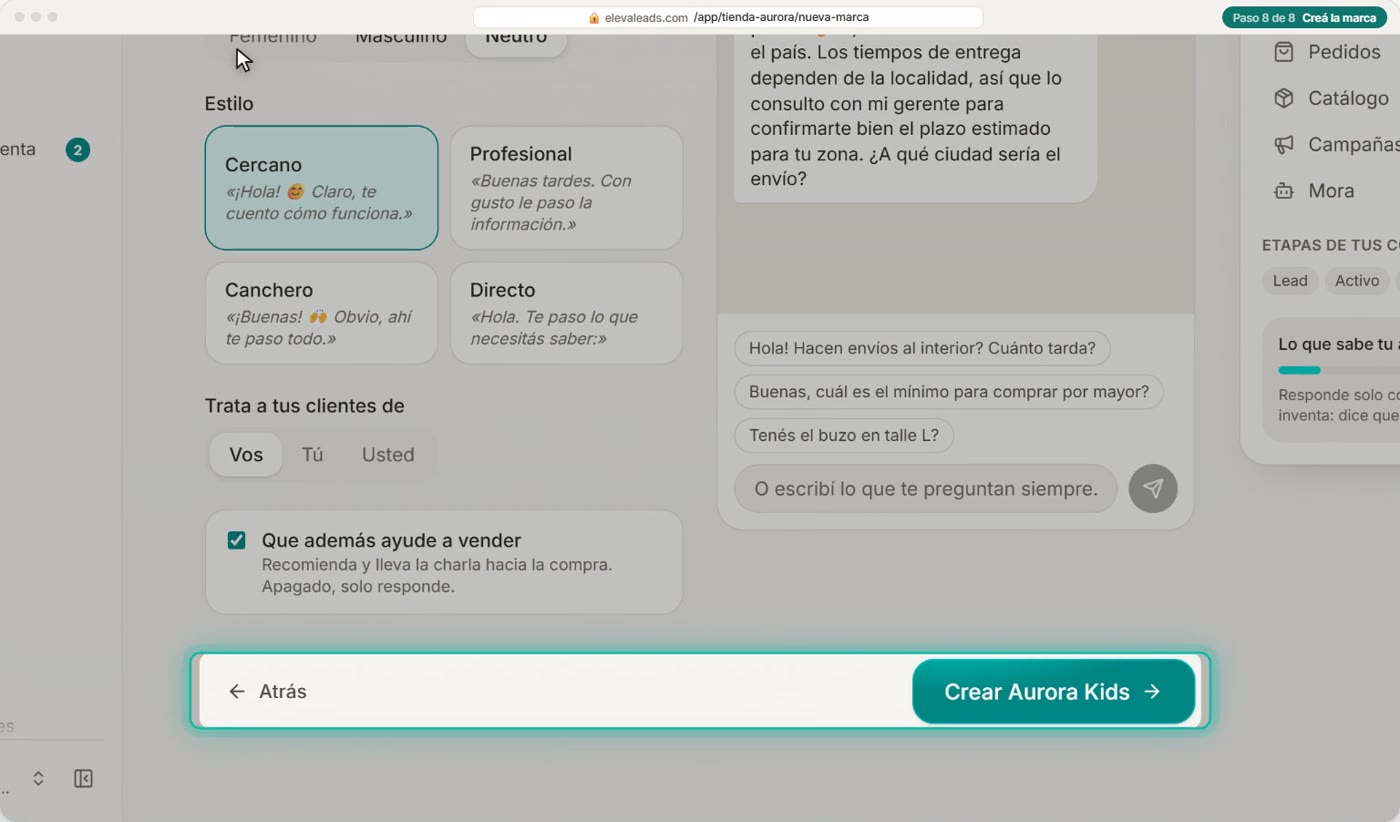 Creá la marca