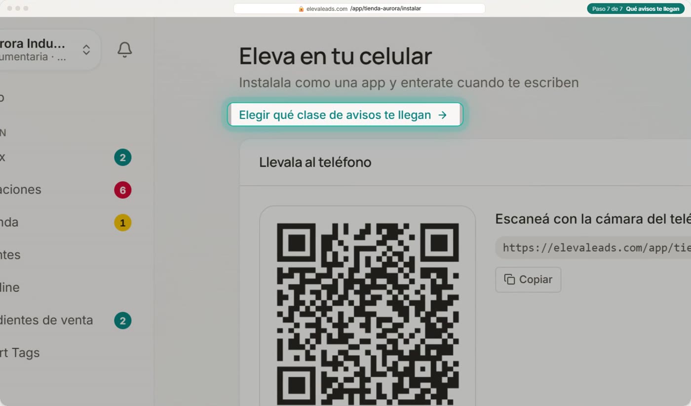 Qué avisos te llegan