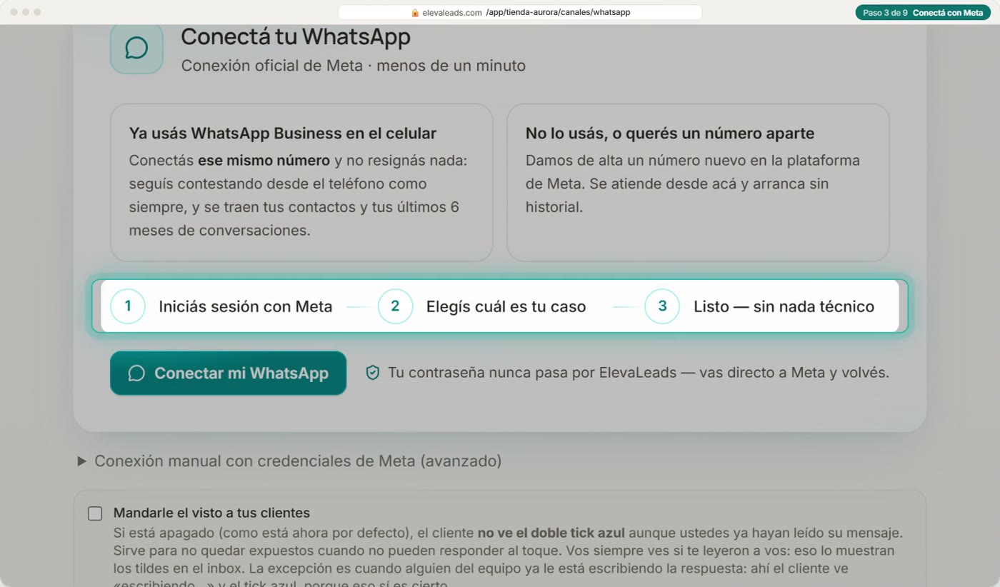 Conectá con Meta