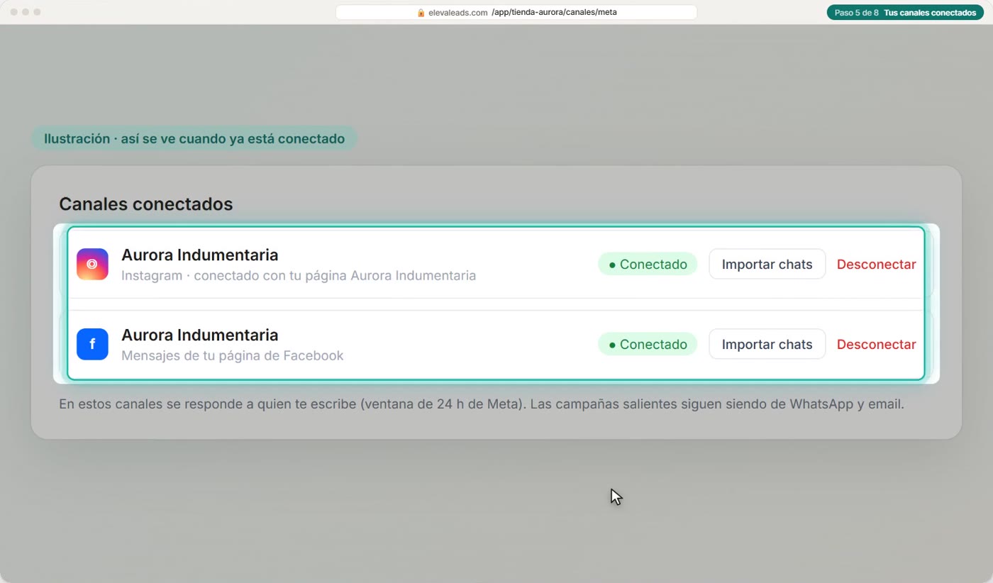 Tus canales conectados