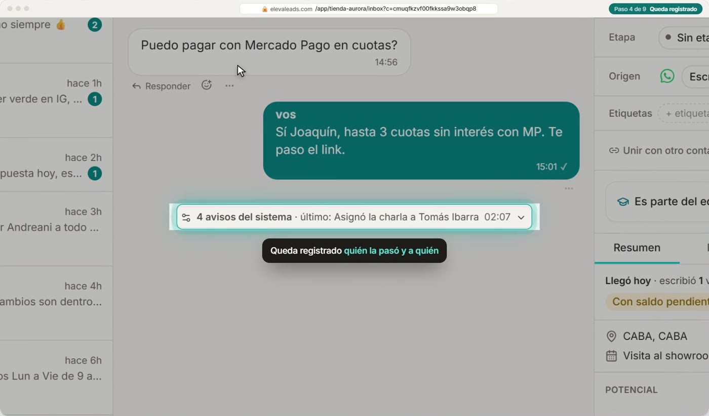 Queda registrado