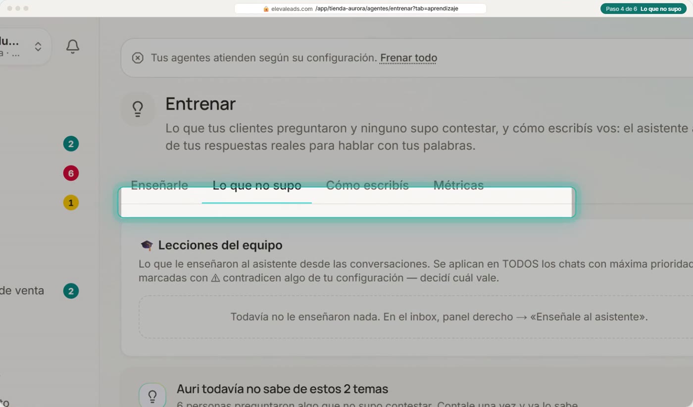 Lo que no supo