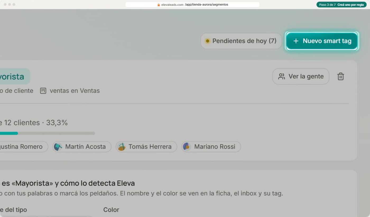 Creá uno por regla