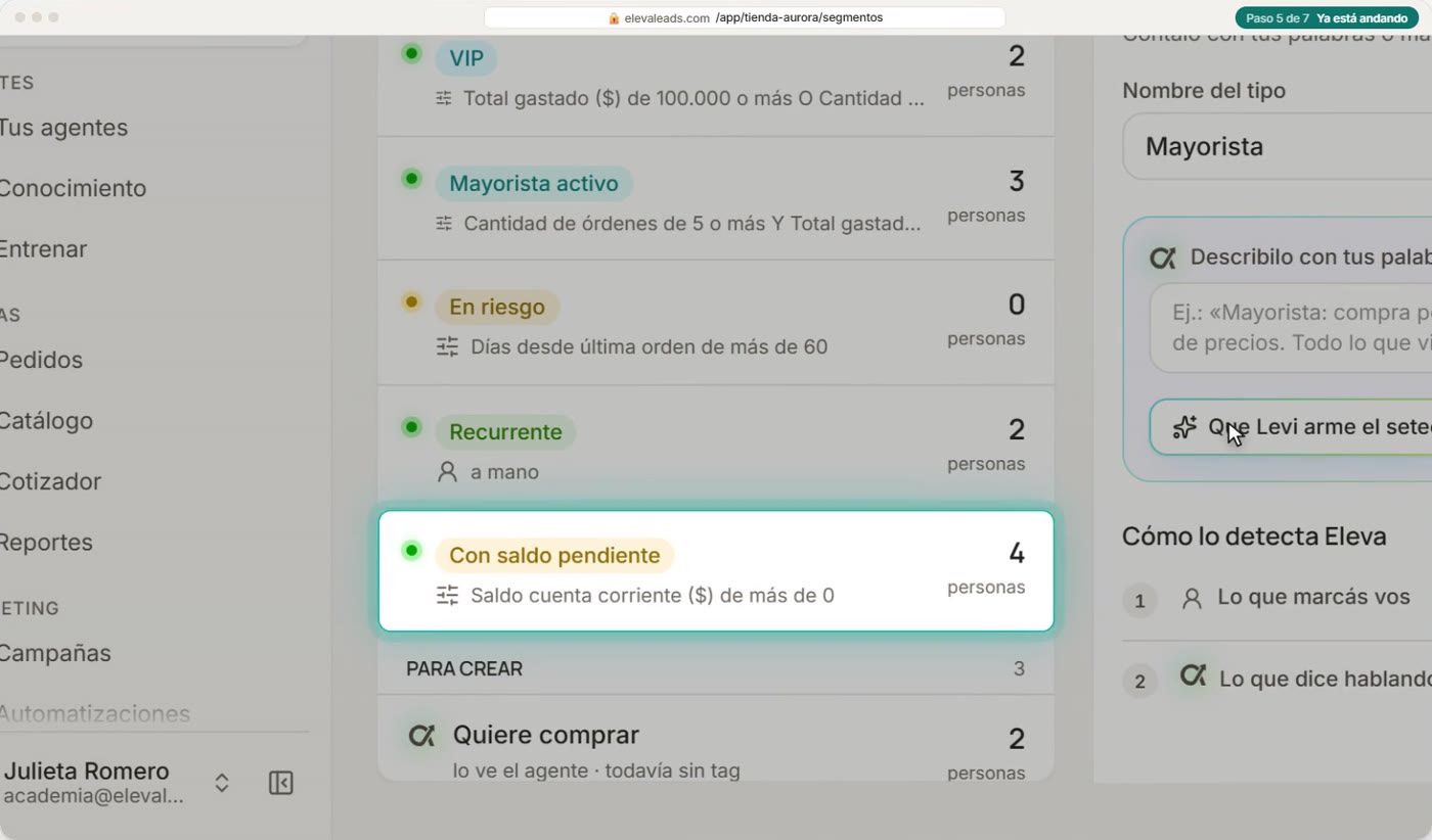 Ya está andando