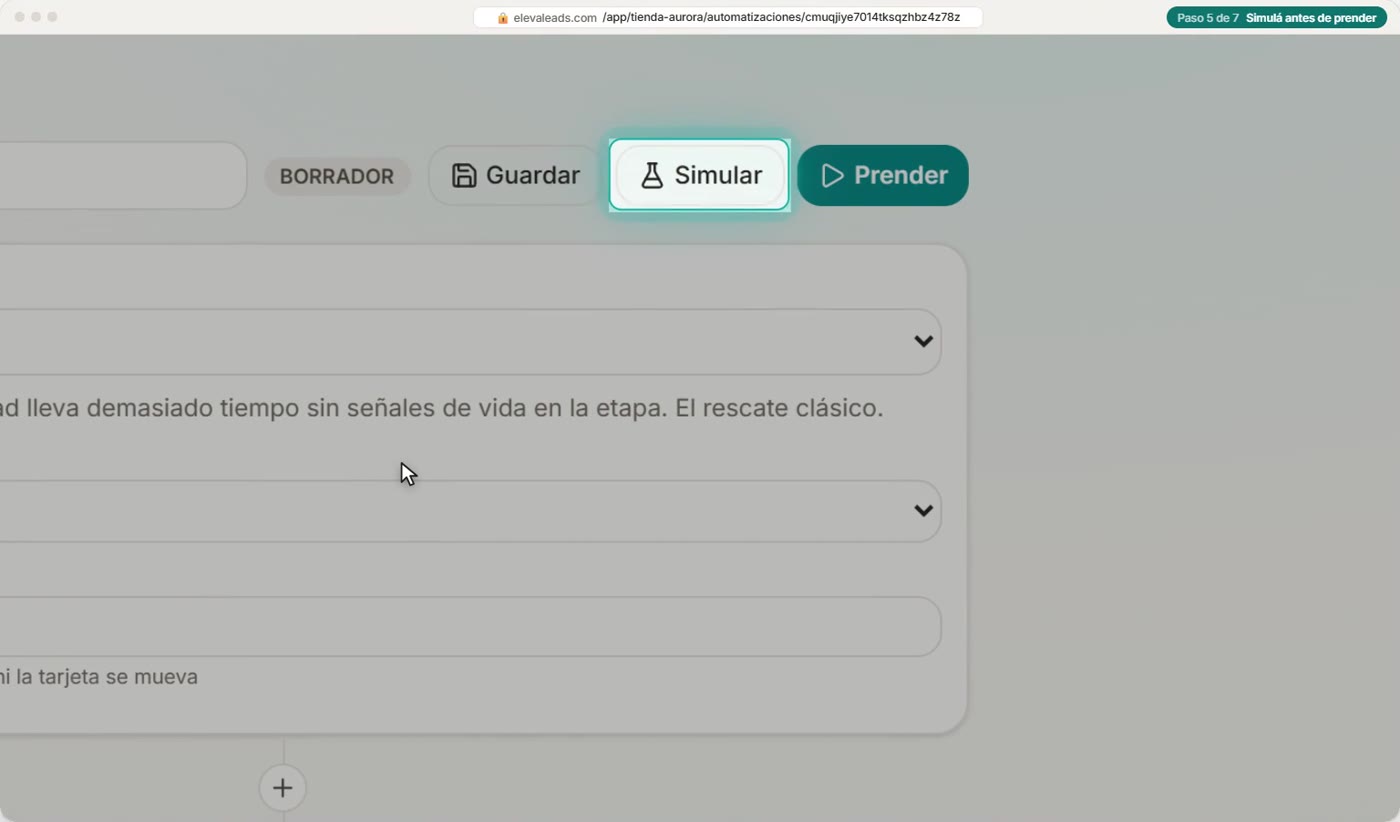 Simulá antes de prender